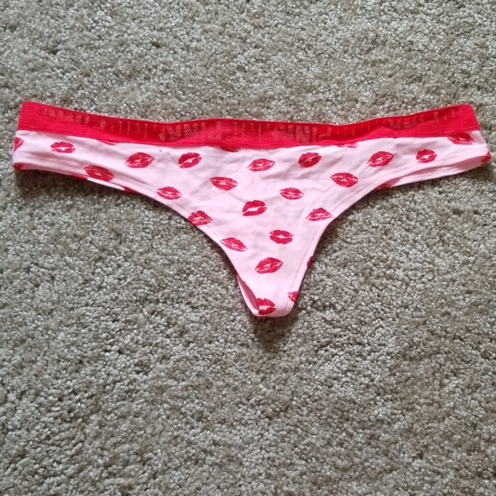 PINK cotton thong